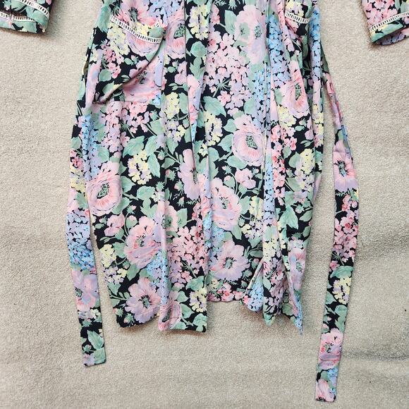 Vintage Gold Label 🏷 Victoria's Secret Floral Spring Robe Size Small - Picture 3 of 8